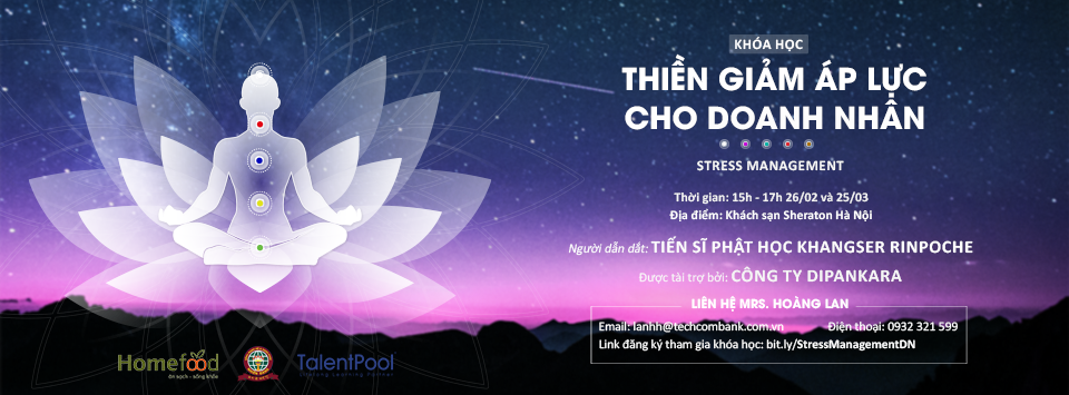 Khóa học: THIỀN GIẢM ÁP LỰC CHO DOANH NHÂN